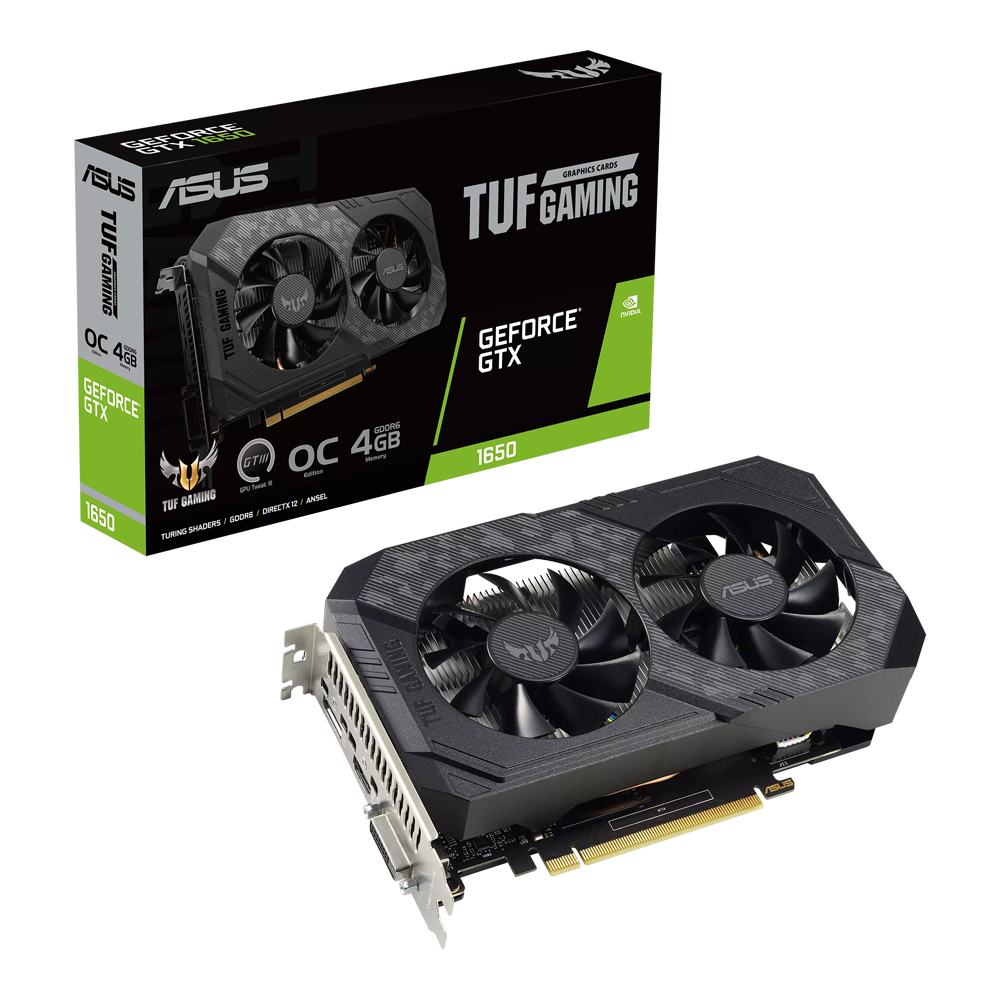 Asus TUF Gaming GeForce GTX 1650 OC Editie 4GB GDDR6 Grafische Kaart